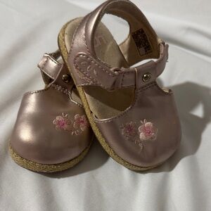 Pink Floral Kids Shoes